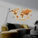 LosokaWood Décoration murale carte du monde avec rétroéclairage LED 3D Wzór XIII