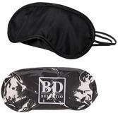 Bellatio Design Slaapmaskers - 13x - oogmaskers - microfiber - one size fits all - zwart