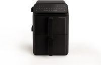 CREATEE - 11.2 L Airfryer met dubbele laag en onafhankelijke bediening, Zwart