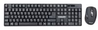 Evolveo WK-142 Clavier et Souris Combo, Universel, RF Sans fil, Tchèque, Noir