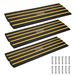VEVOR 3x Rampe de seuil en caoutchouc massif Capacité de charge max. 15 tonnes Rampe de trottoir avec profil de 5,5x3,5cm Rampe pour fauteuil roulant 122x40,5x6,5cm Rampe d'accès Idéal pour les trottoirs inégaux