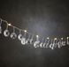Luca Lighting Crystal Silver LED Christmas Light Chain 10 Warm White Bulbs 1 Meter