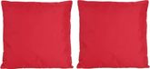 Anna's Collection 6x Coussin décoratif intérieur/extérieur de couleur rouge 45 x 45 cm - Coussin de jardin/maison