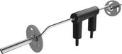 VEVOR Halterstang 2210 mm totale lengte, Halterstang opbergstandaard 675 kg draagvermogen, Curl Halterstang staal, Halterset, Krachttraining