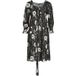 Killstar Gothic Midi-jurk Nocturne Nights Ivory's Chorus Midi Dress Zwart