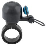 CONTEC fietsbel "diamond bing" ct mini bell diamond bing, black/blue, 22.2 mm