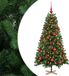vidaXL Sapin de Noël artificiel avec boule 150 cm 150 LED Blanc chaud PVC Vert