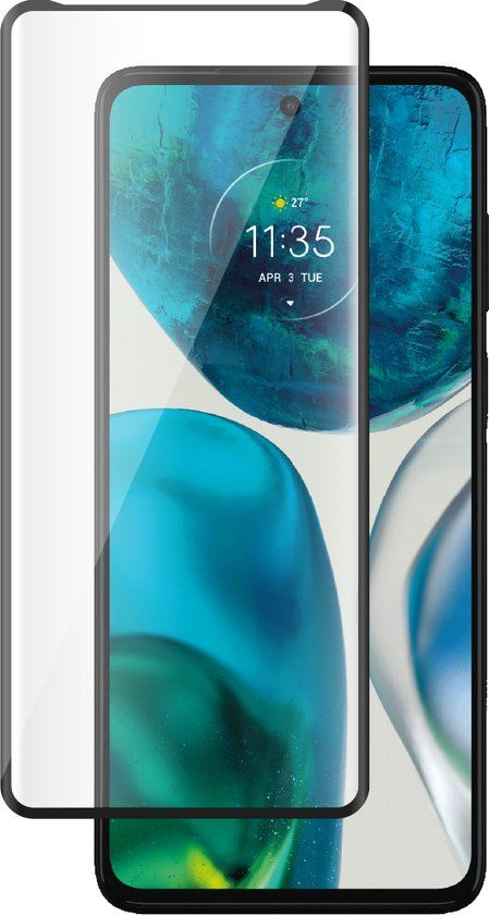 Bigben Connected Screenprotector voor Motorola Moto Edge 2022 / Moto G52 - Anti-Scratch 2.5D Glas Zwart