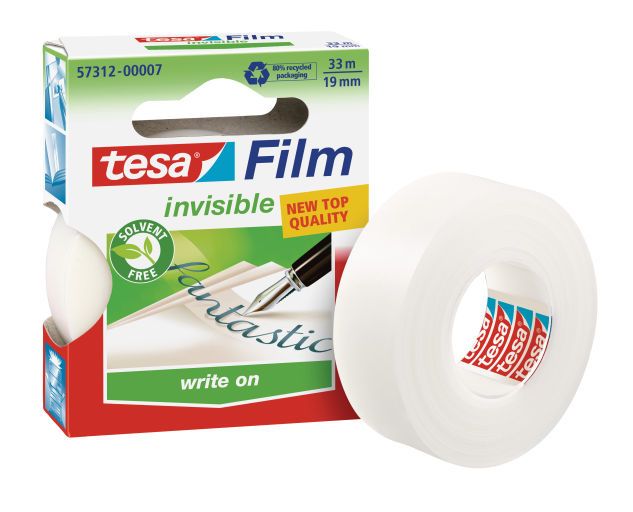 tesa Invisible Tape - 33m x 19mm - Transparant