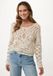 Mexx Crochet Top Crème Blanc Dames - Maat M