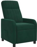 vidaXL - Relaxfauteuil - Donkergroen - Fluweel
