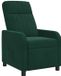 vidaXL - Relaxfauteuil - Donkergroen - Fluweel