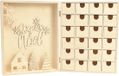 Graine Creative Houten Adventskalender Kerst 24 Lades 3D Figuren