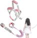 Wan GmbH Anti-verlies Riem - Ligne enfant Sécurité - Randonnée sécurisée - Conception 2-en-1 - 2,5 Mètre - Rose