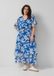 s.Oliver - Robe longue en mousseline avec taille smockée - bleu roi - Taille 48