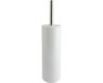 MSV Toiletborstel met Toiletborstelhouder – Wit – Kunststof – Vrijstaand – 38 cm Hoog