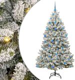 vidaXL Kunstkerstboom 180 cm 300 LED's Warmwit PVC en Staal