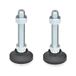 Ganter Normelemente Scharniervoeten/stelvoeten met verstelspindel - GN 343.4-60-M20-138-A | voet: kunststof (polyamide) | 2 stuks