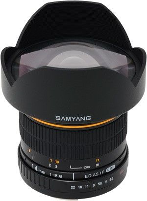 Samyang 14mm f/2.8 IF ED UMC Aspherical Lens - Black