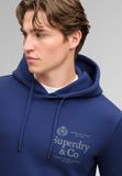 Superdry 1954 Company Relaxed Hoodie Heren XL Topblauw