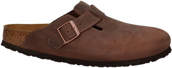 Birkenstock Boston - Slippers - Heren - Bruin - Maat 40