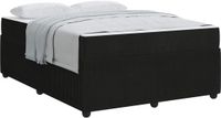 vidaXL Bedframe Zwart Stof 140 x 200 cm