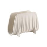 Guzzini Tierra, Servettenhouder, Gerecycled Plastic, Melkwit, 16 x 8 x 11 cm