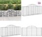 vidaXL Gabions - 6 pièces - voûté - 200x50x80/100 cm - fer galvanisé
