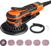 Vevor Excentrische Schuurmachine 6'' Handschuurmachine 10 Stuks Schuurpapier 6 Variabele Snelheid