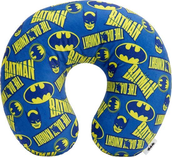 4KidsOnly AYMAX Batman reiskussen Blauw Velours Katoen