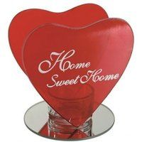 Fotoframe kaarsenhouder hart voor theelicht home sweet home zwart