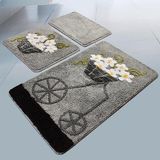 Set Icecat Set mat set (3-delig) grijstinten met trolley-design