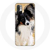 Maniacase Etui voor Xiaomi Redmi Note 10T 5G Continental vlinder spaniël hondenras