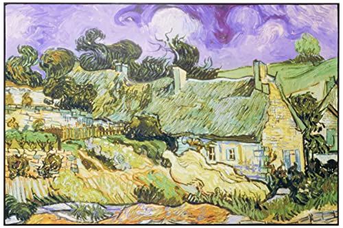 Artopweb ZA22074 VAN GOGH Chaumes De Cordeville À Auvers-Sur-Oise Decorative Panel, MDF Wood, Multicolor, 75x50 cm