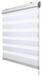 Store duo store - Store - Blanc - 160 cm et 220 cm longueur - Pour fenêtres et portes avec fixation à pince
