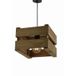 Theluz 795/25 Plafondverlichting Walnoot E27 LED