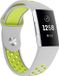 By Qubix - Compatible Fitbit bandje - Groen / Grijs