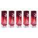 SIGEL GT024 Flessen-geschenkzakjes van papier | 5-delige set | rood | Kerstmis | "Sparkling Tree"