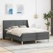 Maison Exclusive - Lit exclusif avec sommier et matelas, couleur gris foncé, dimensions 120 x 200 cm, en polyester