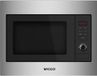 Wiggo WBM-G6025(BX) - Inbouw combi magnetron - 60 cm - 25 Liter - Zwart Rvs