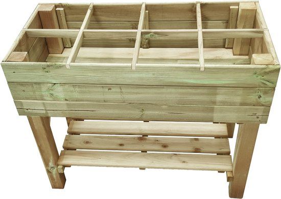 Intergard Kweektafel hout groen 100x50x80 cm