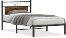 vidaXL Bedframe - Hout - Gerookt Eikenkleurig - 100x200 cm