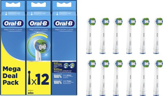 Oral-B Precision Clean Opzetborstel - 12 Stuks