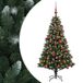 vidaXL Kunstkerstboom met Ballen 150 cm 150 LED's Warmwit