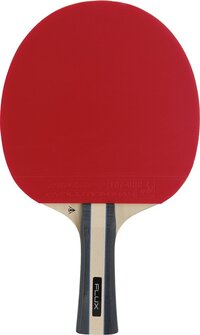 Dunlop tafeltennisbatje Flux - Rood - Kwaliteit 5 - 2 mm rubber