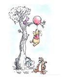 Disney Komar Disney Winnie de Poeh Hang on Wandafbeelding 40x50cm