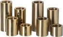 J-Line Glanzende en matte windlichten - staal - goud - set van 8