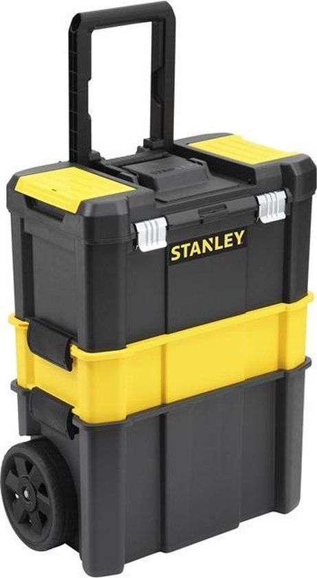 STANLEY STST1-80151 Essential Gereedschapswagen 3 in 1 - Zwart/Geel