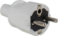 AS Schwabe 62221 Stekker met randaarde PVC 230 V Wit IP20
