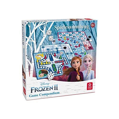 Cartamundi Disney Frozen 2 Games Compendium, Geniet van 35 Games waaronder negen mannen Morris, Dammen, Ludo, Ladders Bordspellen, Geweldig cadeau voor kinderen van 5 jaar